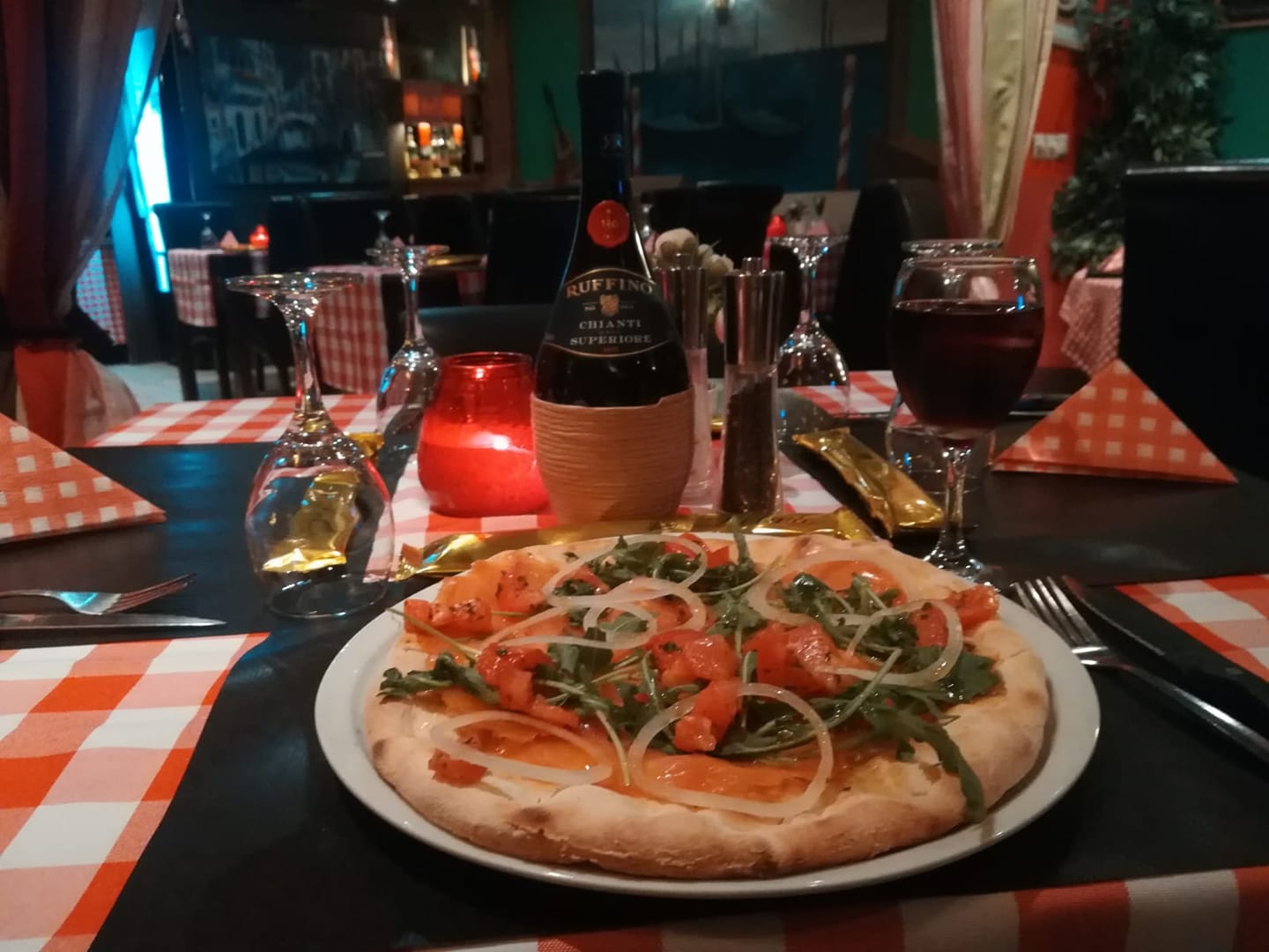 Pizza gereed
